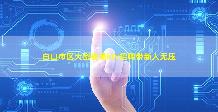 白山市区大型夜场ktv招聘带新人无压